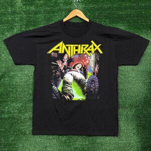Anthrax Spreading the Disease Album Thrash Metal Band T-Shirt Size Large